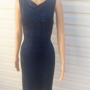 Vtg. 80's/90's Sequinned Bodycon Sheathe Dress- M